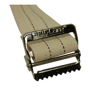 BELT GAIT BARIATRIC W/METAL BKL WHT 72"